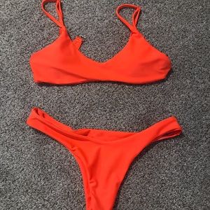 Orange bikini